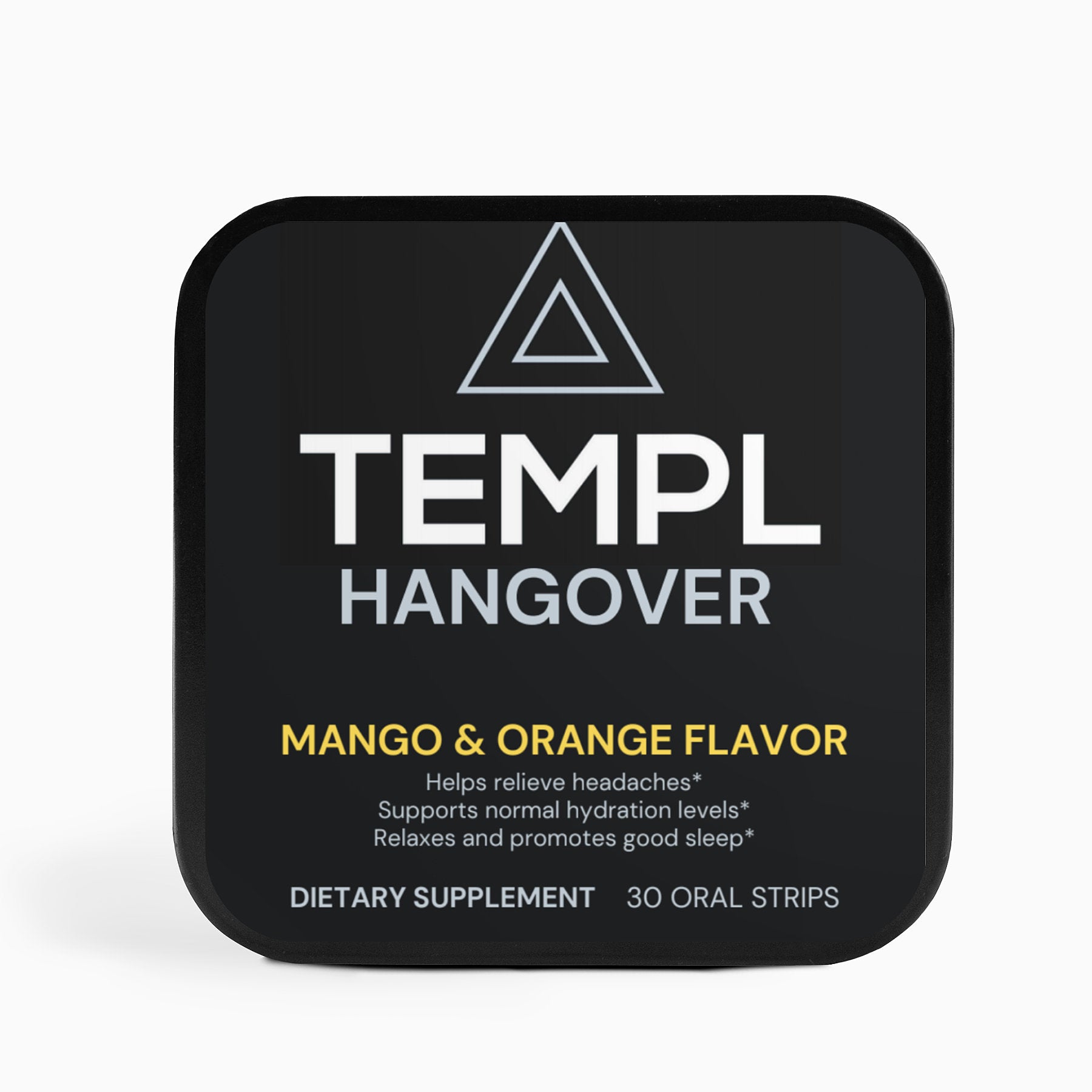 Templ Hangover, Hangover Prevention, Front packaging