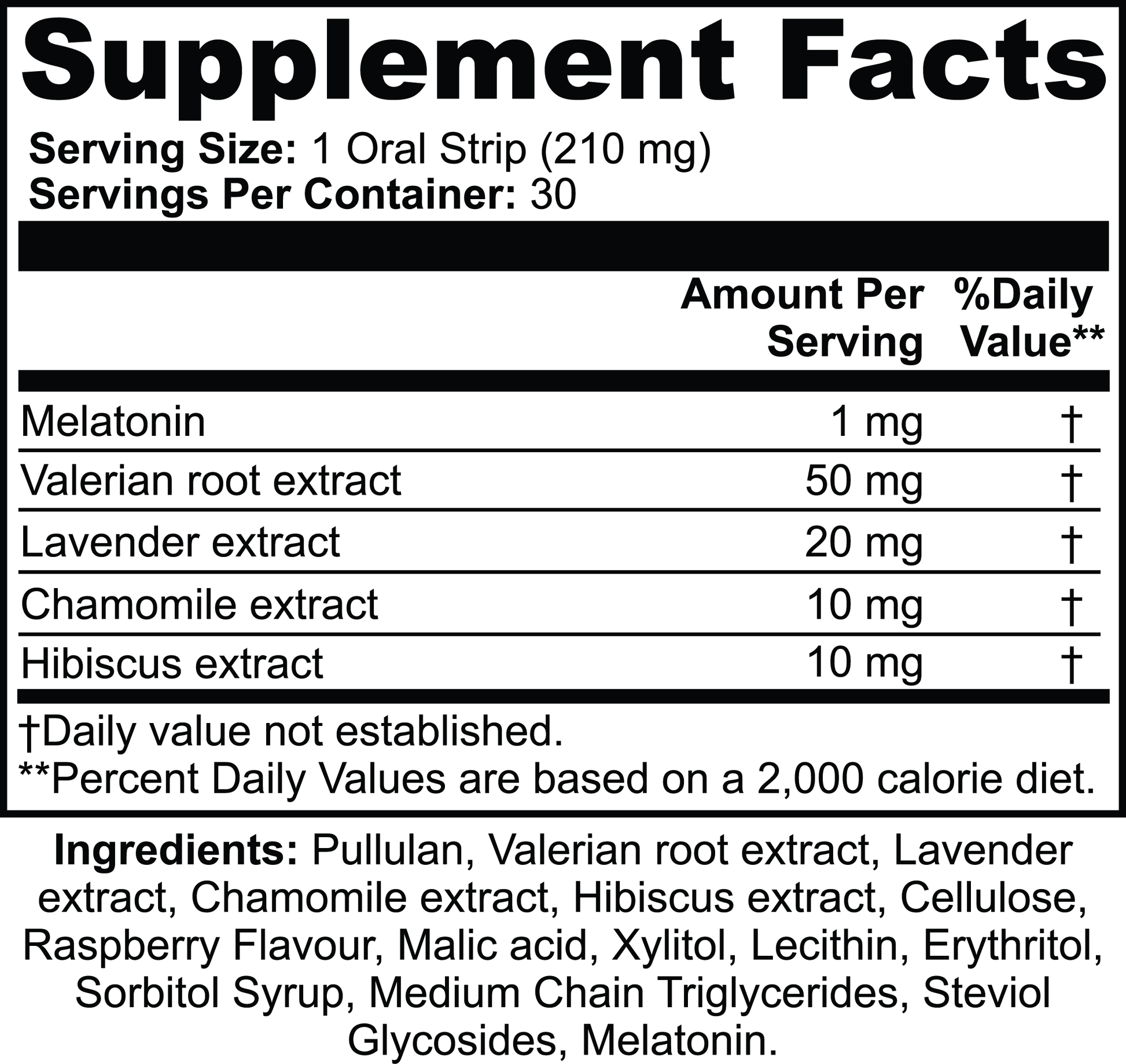 Templ Sleep Ingredients,